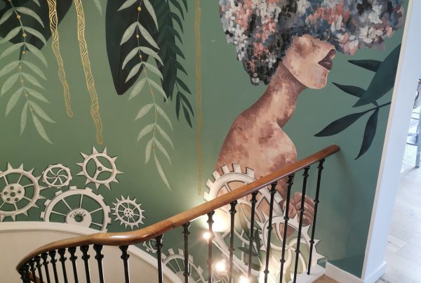 Peinture cage d'escalier