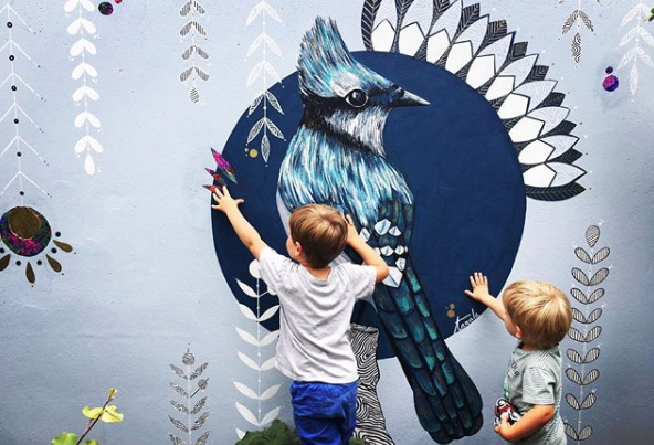 Peinture artistique murale